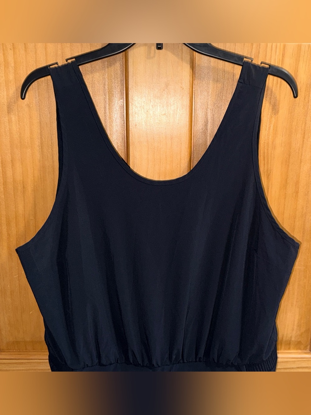 all in motion Black Sleeveless Drawstring Athletic Mini Dress-XL-EC - Picture 4 of 10